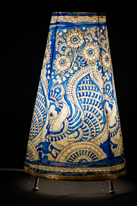 Tholu Bommalata | Peacock and Floral Lamp Art | 12 Inch