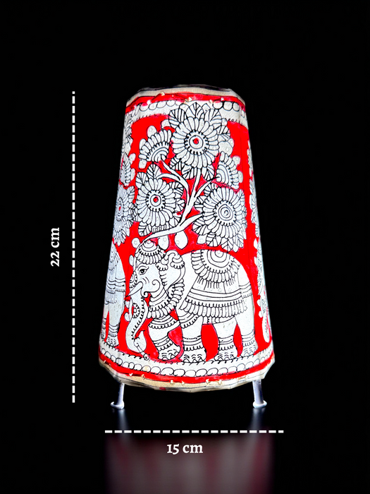 Tholu Bommalata | Elephant Lamp Art | 9 Inch Round