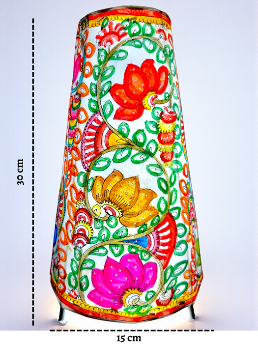 Tholu Bommalata Floral Lamp Art | 12 Inch