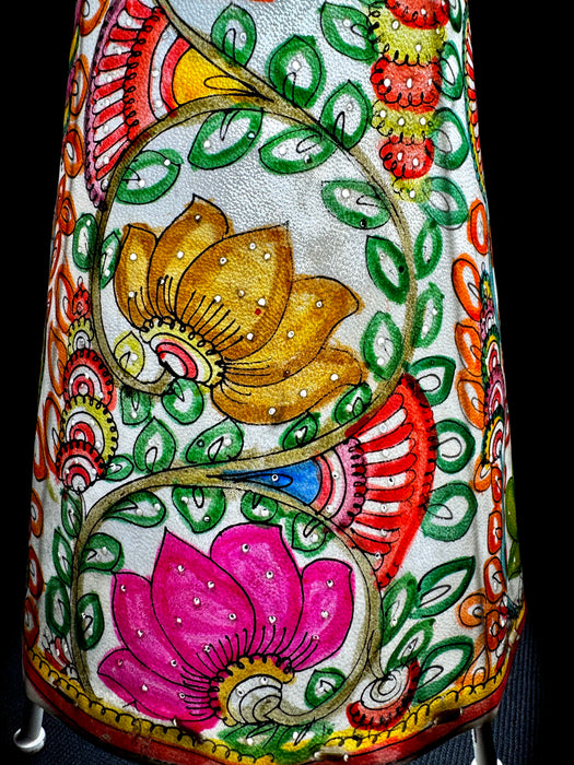 Tholu Bommalata Floral Lamp Art | 12 Inch