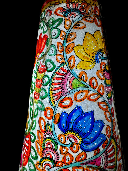 Tholu Bommalata Floral Lamp Art | 12 Inch