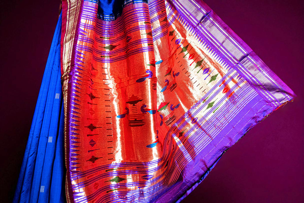 Paithani | Handloom Saree | Pure Silk with Heavy Zari Pallu