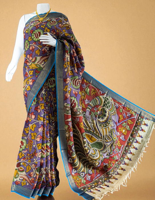 Srikalahasti Kalamkari | Handloom Saree | Hand-Painted Heritage