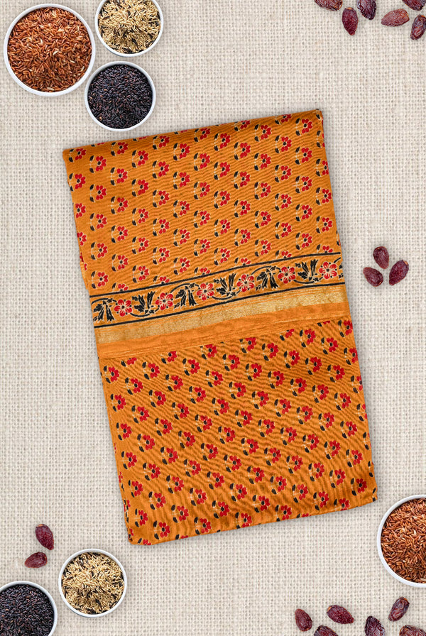 Ajrakh Block Print | Handloom 3 Piece Suit | Chanderi Cotton Silk