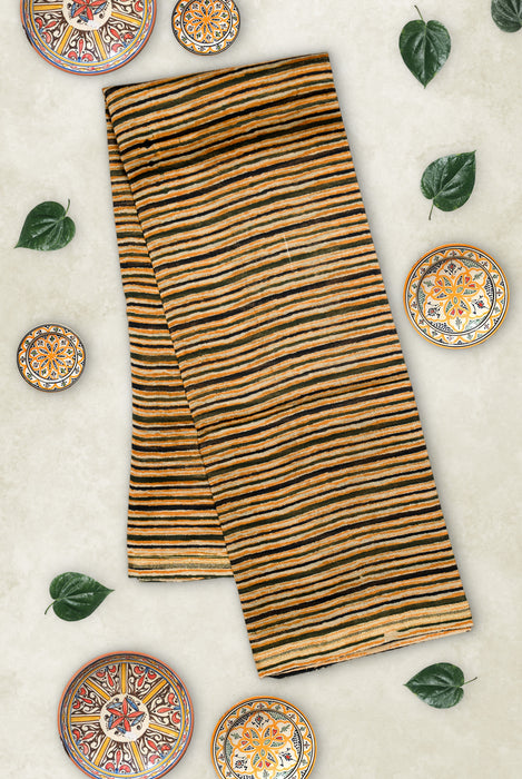 Ajrakh Block Print | Handloom 3 Piece Suit | Chanderi Cotton Silk
