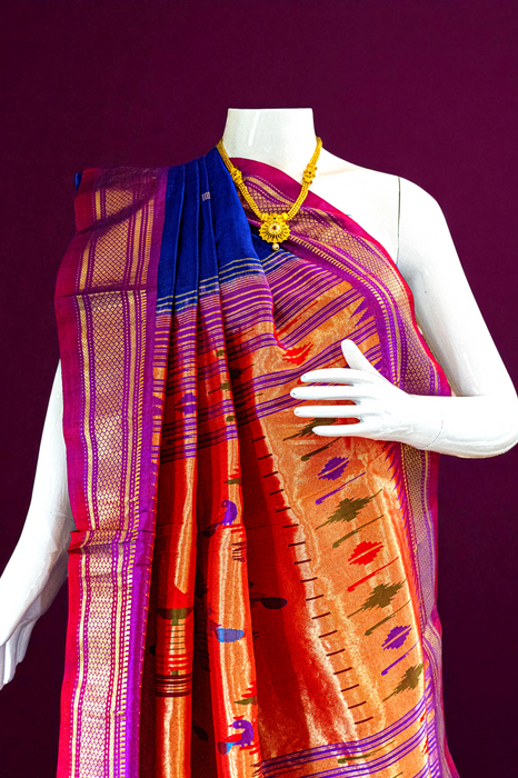 Paithani | Handloom Saree | Pure Silk with Heavy Zari Pallu