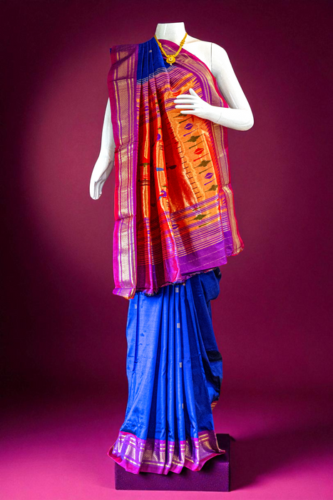 Paithani | Handloom Saree | Pure Silk with Heavy Zari Pallu
