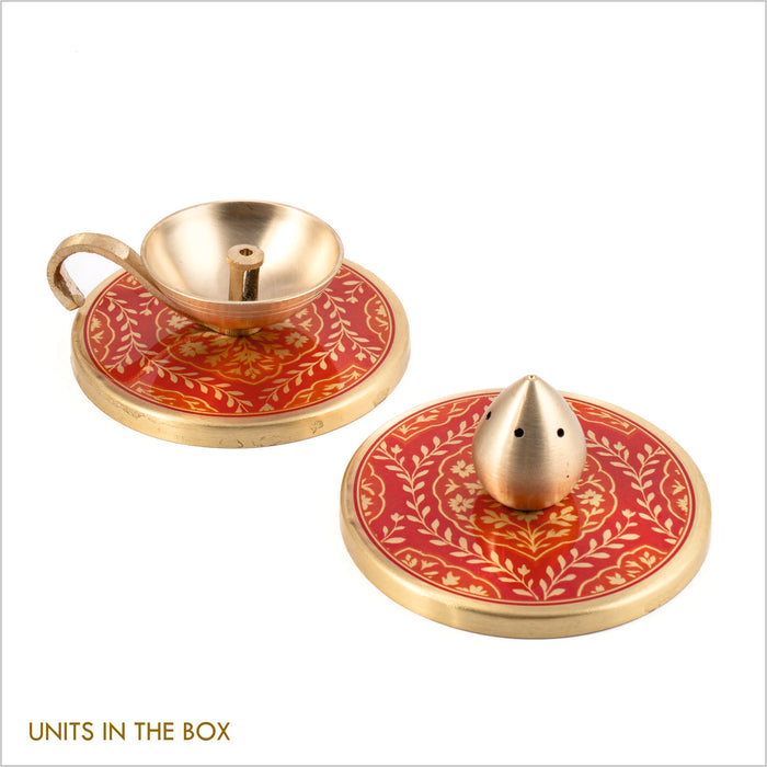 GIFT BOX : SANSKAAR DIYA + INCENSE HOLDER