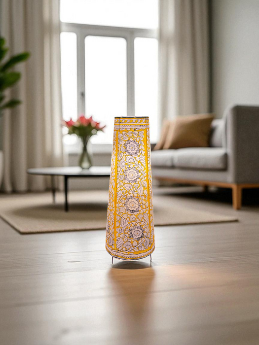 Tholu Bommalata | Intricate Floral Lamp Art | 25 Inch