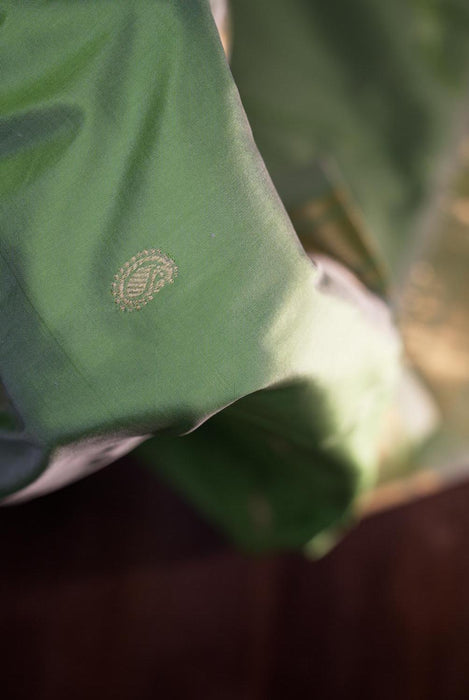 Graceful Green Pure Silk Paithani Saree with Traditional Design