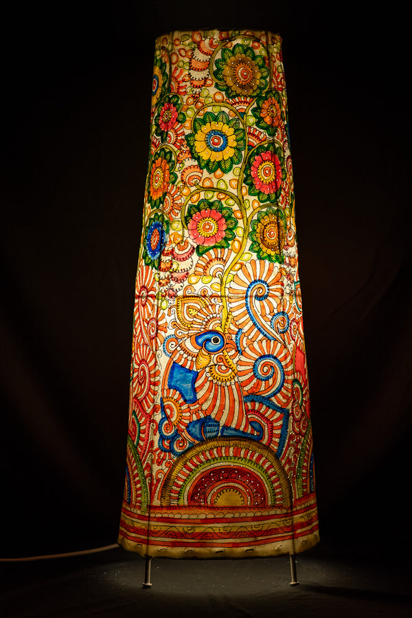 Tholu Bommalata | Peacock Lamp Art | 25 Inch
