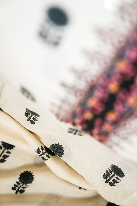 Kantha and Aari Work | Handloom Kurta | Dabu Block Print Summer Cotton