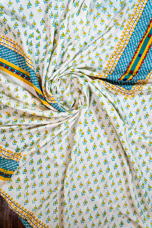 Kantha and Aari Work | Handloom Kurta | Dabu Block Print Summer Cotton