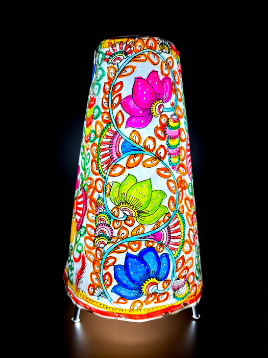 Tholu Bommalata Floral Lamp Art | 12 Inch